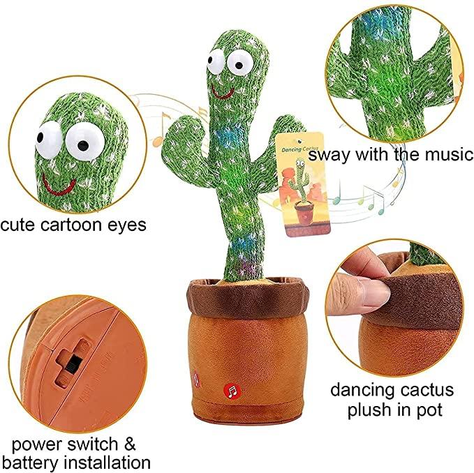 DANCING CACTUS | LED Musical Dancing & Mimicry Toy |